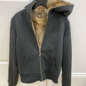 Juicy Couture Rabbit Fur Zip Hoodie